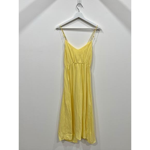 Revolve Line and Dot Yellow Sun Dress - Picture 7 of 8